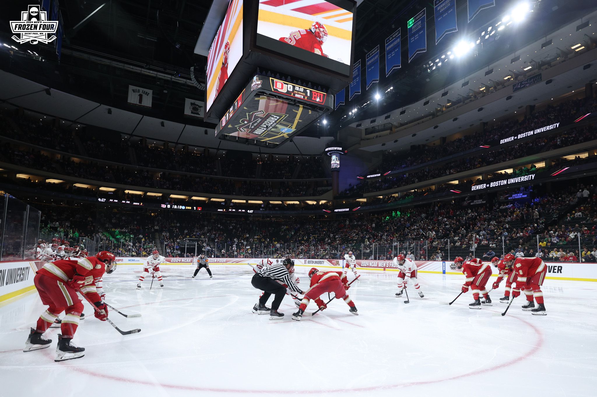 No. 3seed Denver and No. 1 Boston College will face off in tomorrow’s NCAA men’s hockey