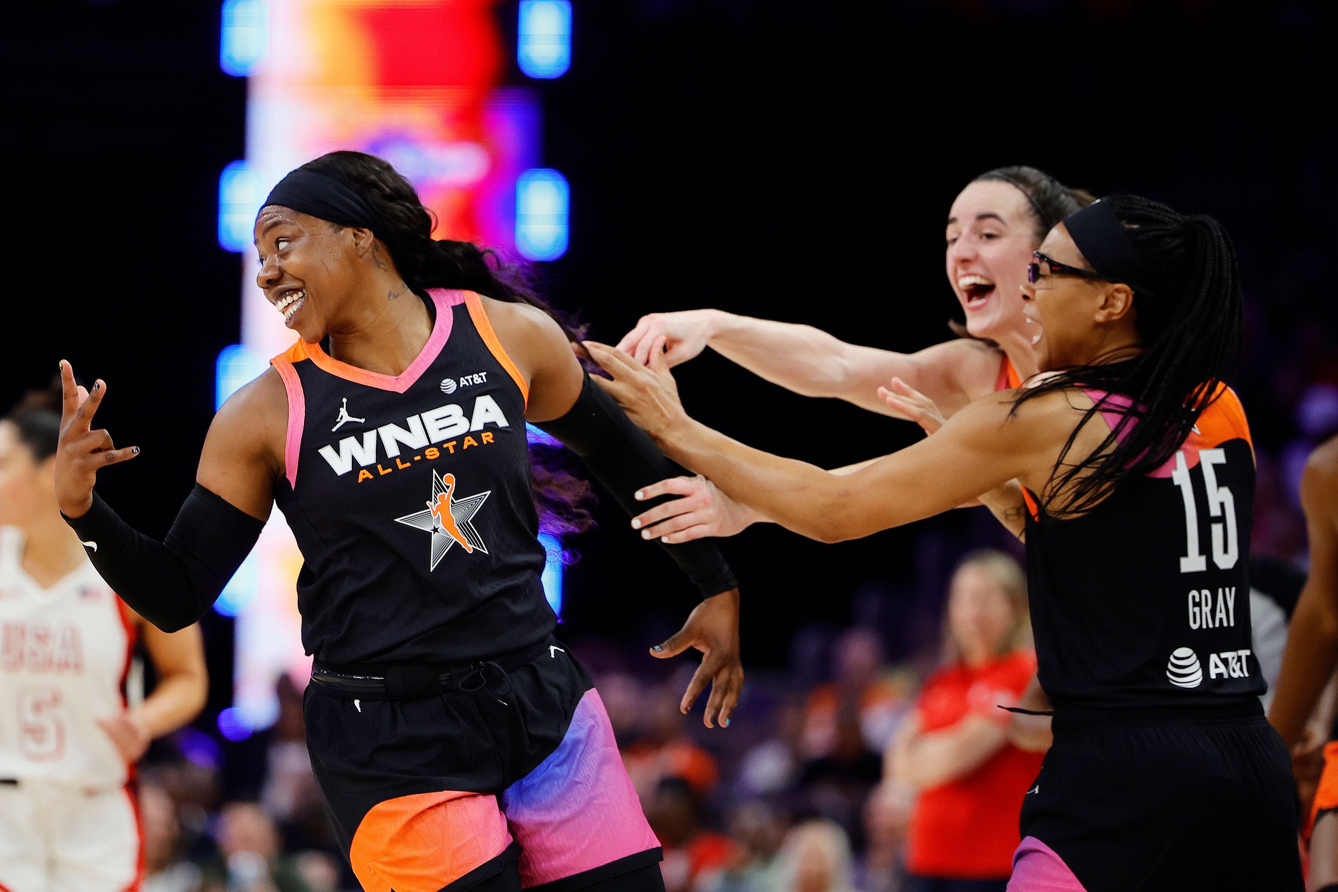 Wnba Cd Team WNBA upsets Team USA for the second time in spicy All-Star Game ...